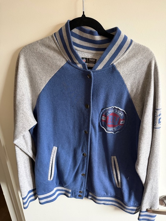 NFL Jackets & Blazers - NFL New York Giants Blue & Gray Varsity Jacket - Women’s XL